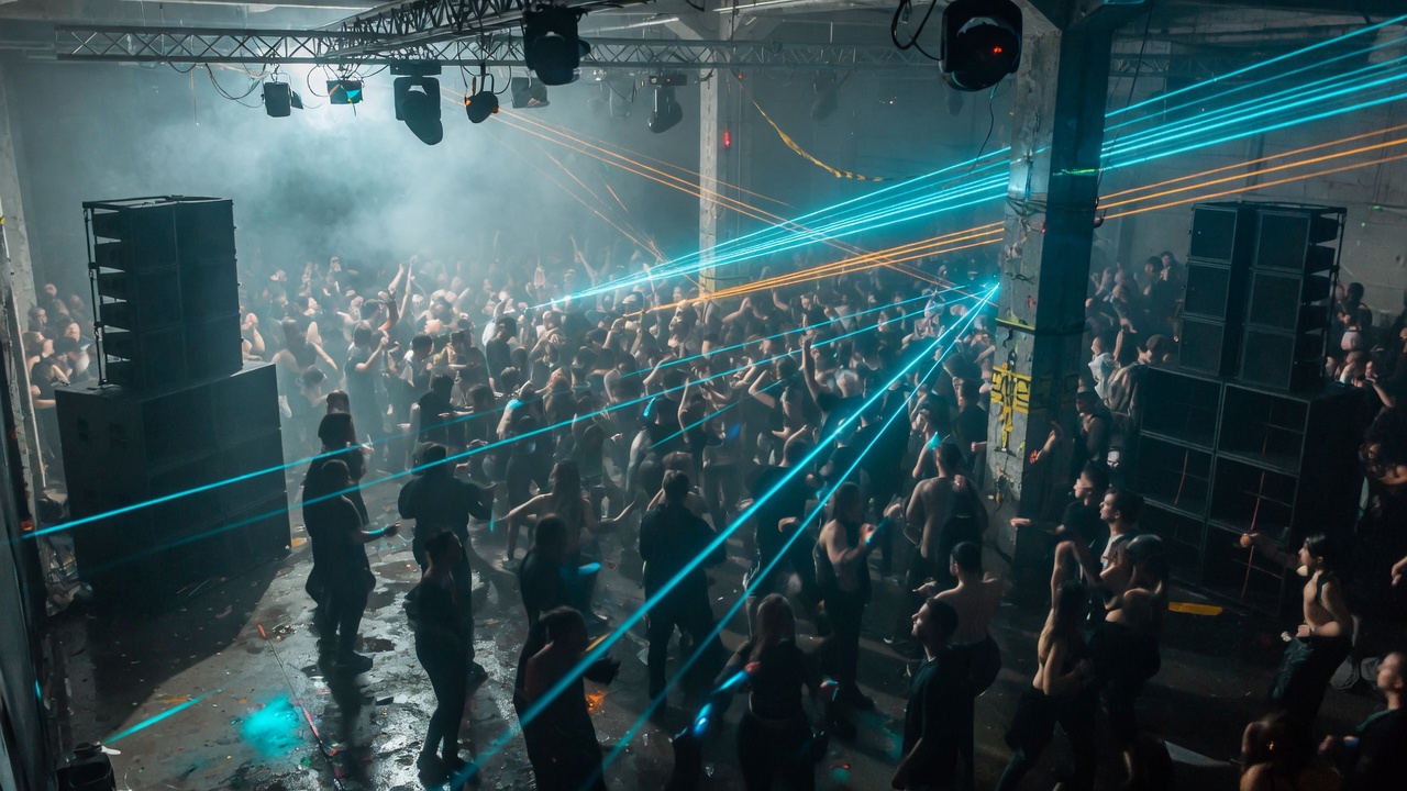 Warehouse rave floor